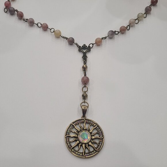 Sunstone Y Necklace - Picture 1 of 2